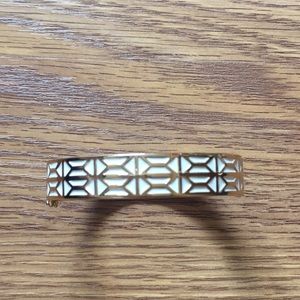 White and gold bangle